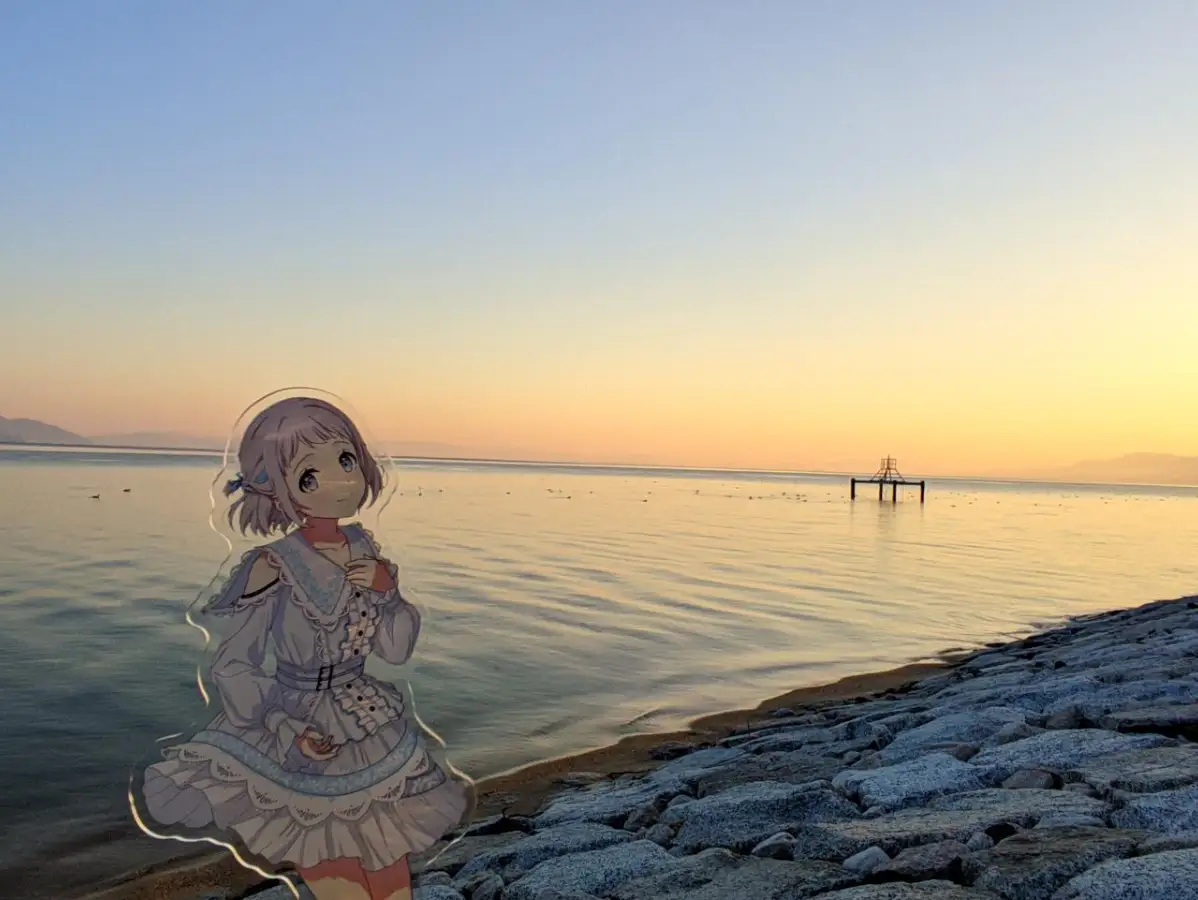 搭完帐篷之后就已经是黄昏了