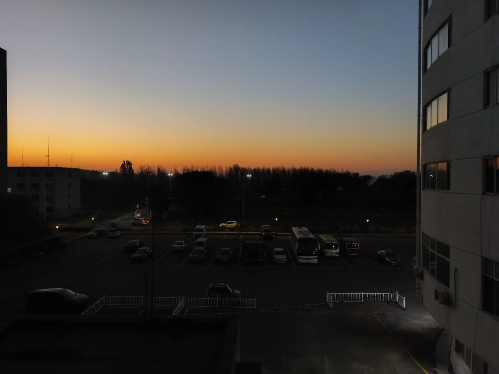 早上的东北，日出非常好看